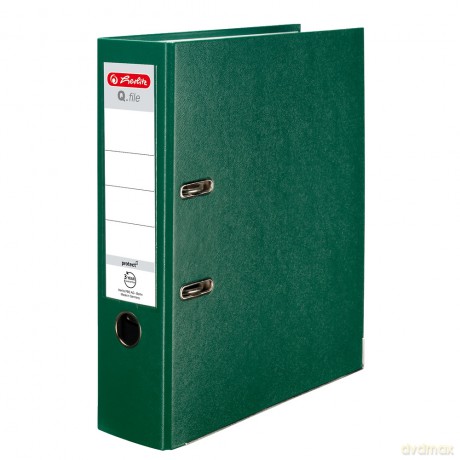 Segregator A4 8 cm PP zielony Q file