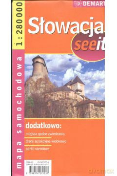 Słowacja 1:280 000 mapa samochodowa