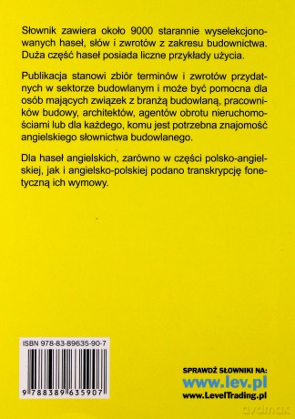 Słownik budowlany polsko-angielski, angielsko-polski [KSIĄŻKA]