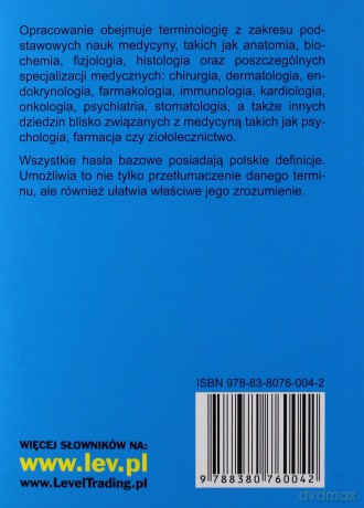 Słownik medyczny polsko-niemiecki, niemiecko-polski z definicjami [KSIĄŻKA]