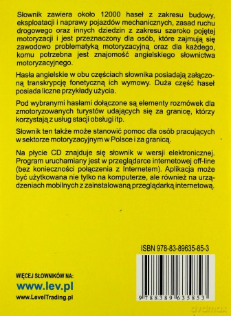Słownik motoryzacyjny polsko-angielski i angielsko-polski [KSIĄŻKA]