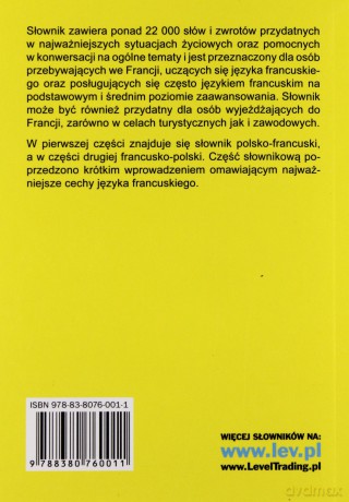 Słownik polsko-francuski, francusko-polski [KSIĄŻKA]