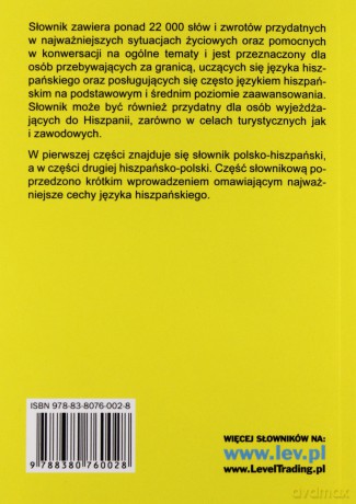 Słownik polsko-hiszpański, hiszpańsko-polski [KSIĄŻKA]