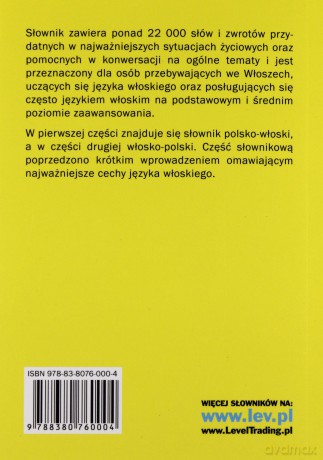 Słownik polsko-włoski, włosko-polski [KSIĄŻKA]