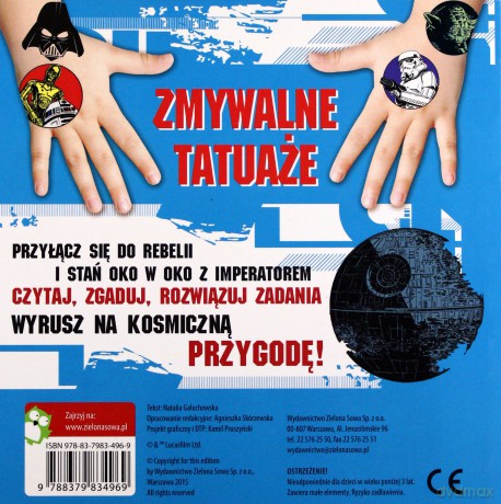 Tatuaże. Gwiezdne Wojny Zabawy z wyobraźnią (Star Wars) [KSIĄŻKA]