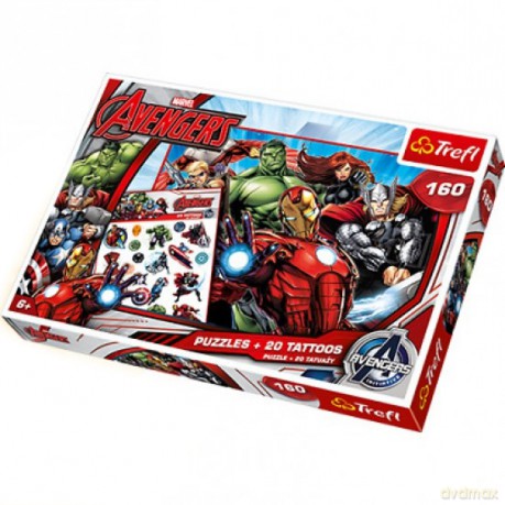 TREFL 160 el. Tattoo Drużyna Avengers [PUZZLE]