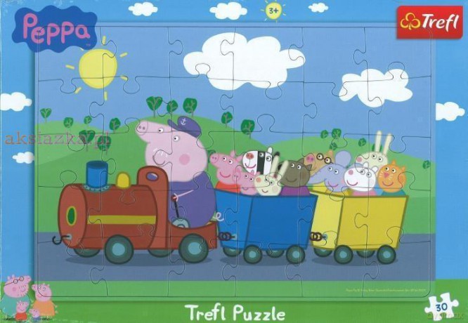 TREFL 30 el. Puzzle ramkowe Świnka Peppa 2 [PUZZLE]