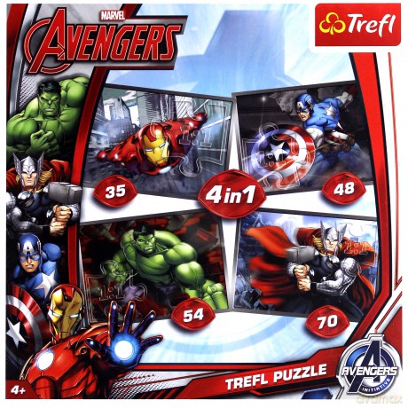 TREFL 4 w 1 Avengers [PUZZLE]