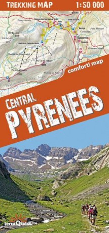 Trekking map Pireneje 1:50 000