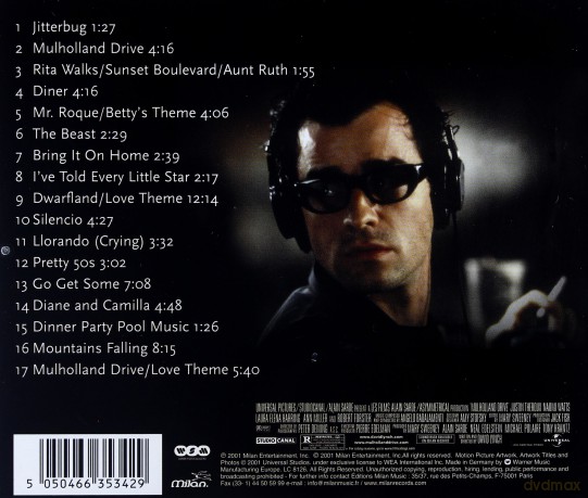 Mulholland Drive soundtrack (Angelo Badalamenti) [CD]