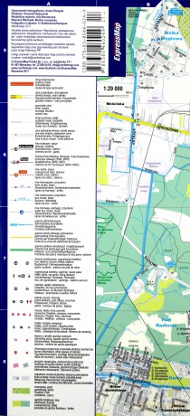 Warszawa 1:29 000 plan laminat