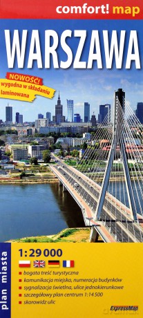 Warszawa 1:29 000 plan laminat