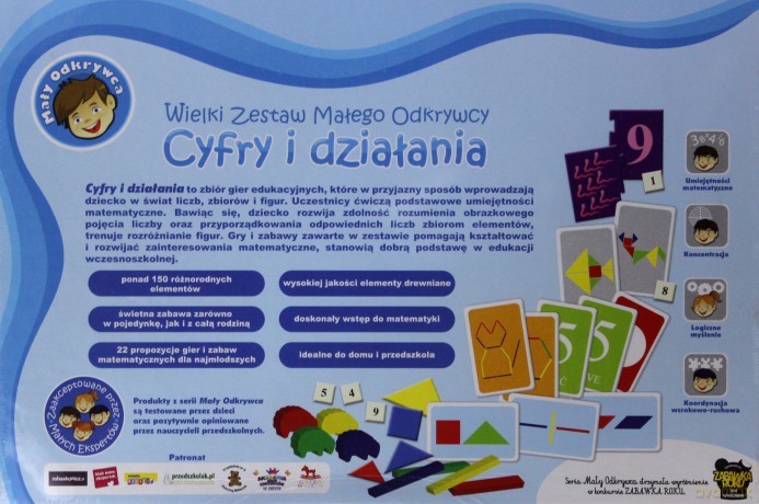 TREFL Wielki Zestaw Małego Odkrywcy Cyfry i działania [GRA]