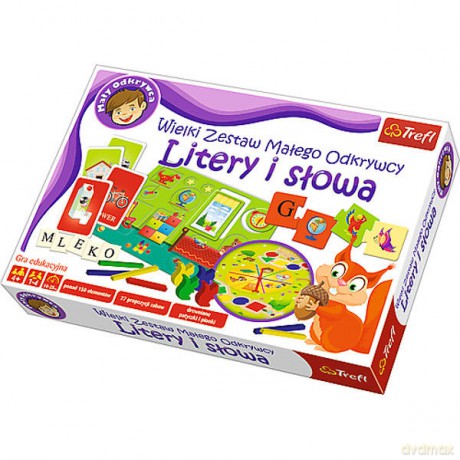 TREFL Wielki Zestaw Małego Odkrywcy Litery i słowa [GRA]