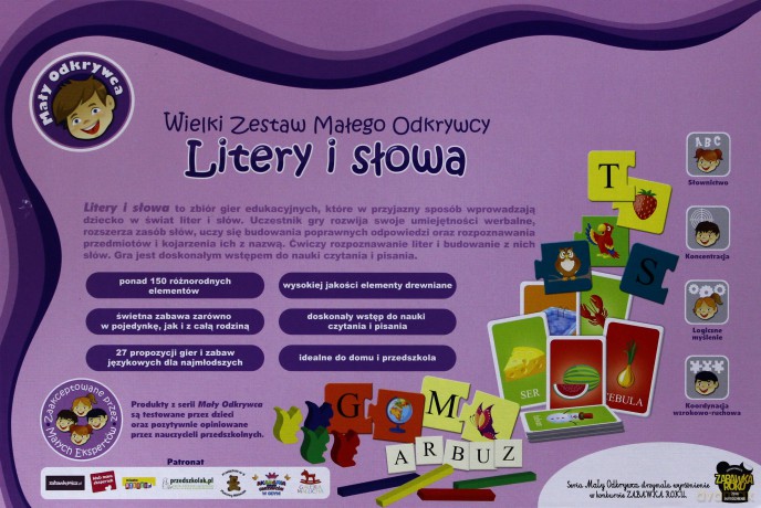 TREFL Wielki Zestaw Małego Odkrywcy Litery i słowa [GRA]