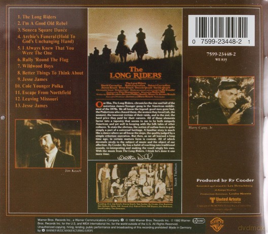 The Long Riders soundtrack (Straceńcy) (Ry Cooder) [CD]