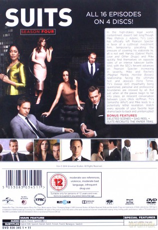 Suits Season 4 (W Garniturach Sezon 4) [4DVD]