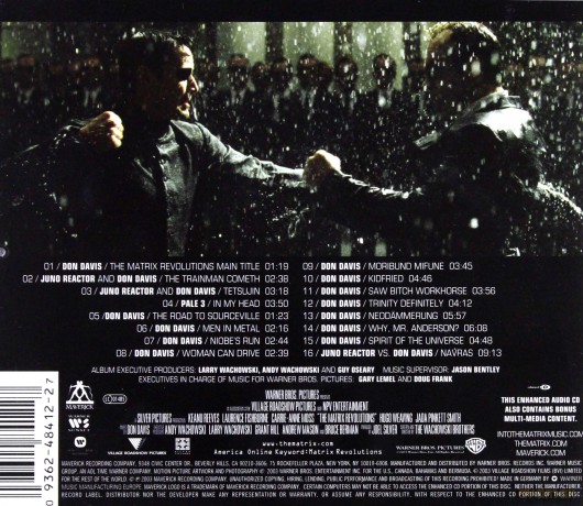 The Matrix Revolutions soundtrack (Matrix Rewolucje) (Don Davis) [CD]