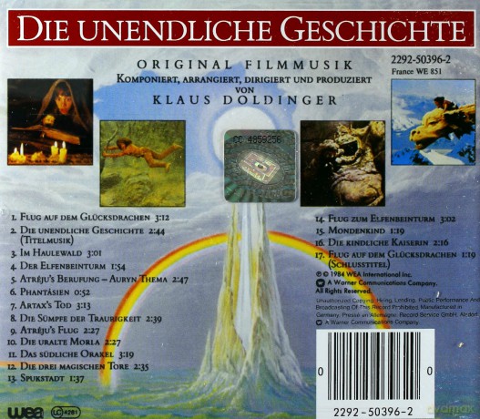 Unendliche Geschichte soundtrack (Niekończąca Się Opowieść) (Klaus Doldinger) [CD]