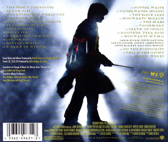 Harry Potter and The Goblet of Fire soundtrack (Harry Potter i Czara Ognia) (Patrick Doyle) [CD]