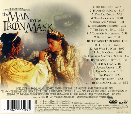 Man In The Iron Mask soundtrack (Człowiek w Żelaznej Masce) (Nick Glennie-Smith) [CD]
