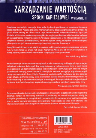 Zarządzanie wartością spółki kapitałowej [KSIĄŻKA]