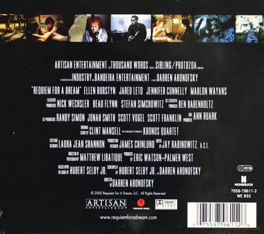 Requiem For A Dream soundtrack (Requiem Dla Snu) (Clint Mansell) [CD]
