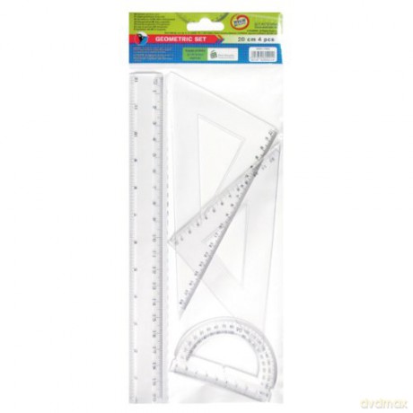 Zestaw geometryczny 4 elementy 20 cm