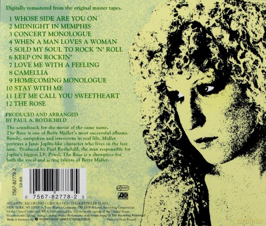The Rose (Remastered) soundtrack (Róża) (Bette Midler) [CD]