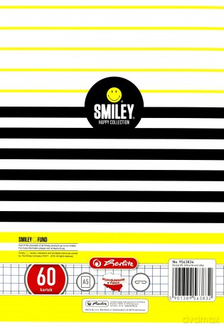 Zeszyt A5/60K kratka Smiley (5 szt.)