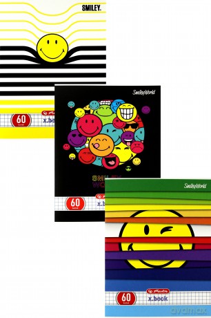 Zeszyt A5/60K kratka Smiley (5 szt.)