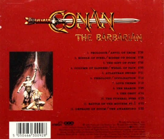 Conan The Barbarian soundtrack (Conan Barbarzyńca) (Basil Poledouris) [CD]