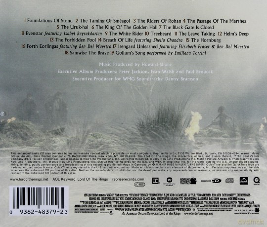 The Lord of The Rings: The Two Towers soundtrack (Władca Pierścieni. Dwie Wieże) (Howard Shore) [CD]