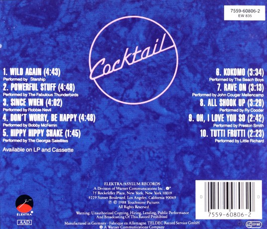 Cocktail soundtrack (Koktail) [CD]