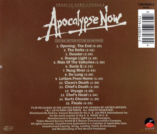 Apocalypse Now soundtrack (Czas Apokalipsy) [CD]