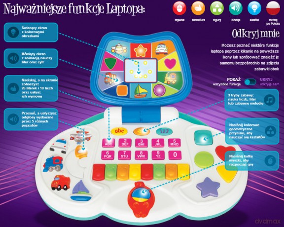 DUMEL Dumel Interaktywny Laptop