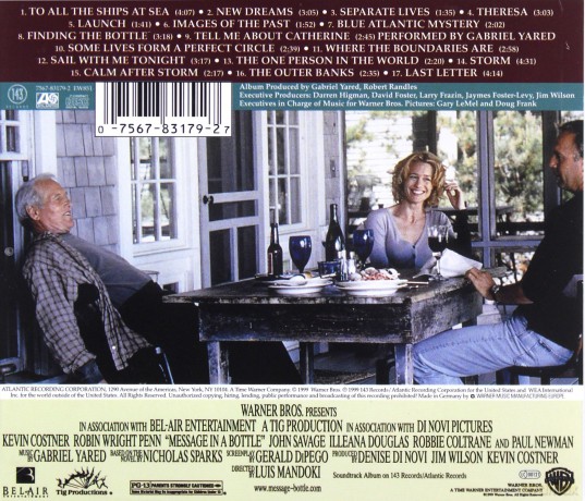 Message In A Bottle soundtrack (List w butelce) (Gabriel Yared) [CD]