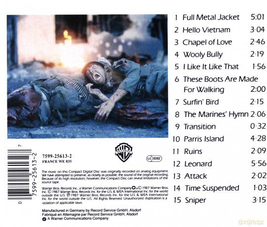 Full Metal Jacket soundtrack [CD]