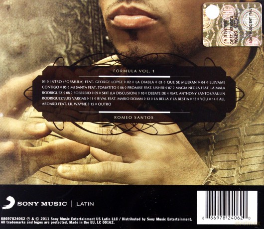 Romeo Santos: Formula vol. 1 [CD]