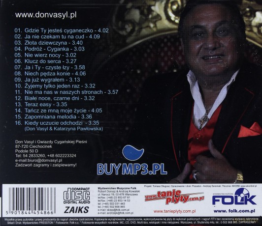 Don Vasyl: Tańcz Moje Życie [CD] Muzyka cygańska