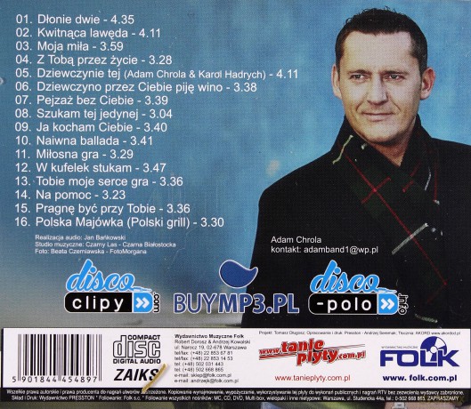 Adam Chrola: Tobie Moje Serce Gra [CD]