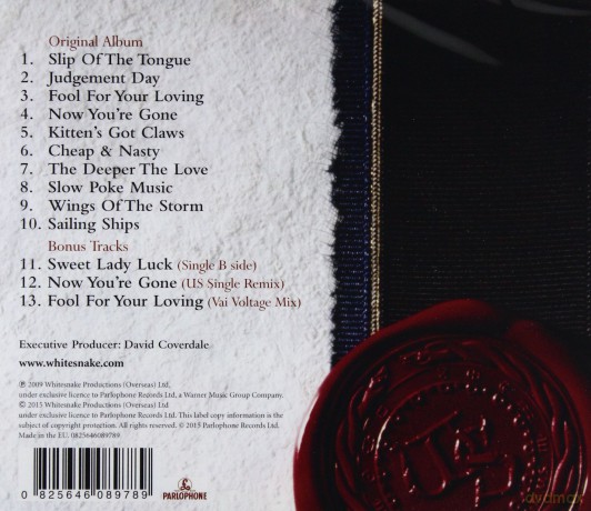 Whitesnake: Slip Of The Tongue [CD]