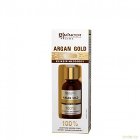 Mincer Pharma Argan Gold: 100% olejek arganowy intesywnie pielęgnujący skórę