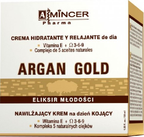 Mincer Pharma Argan Gold: Krem na dzień nawilżający, kojący