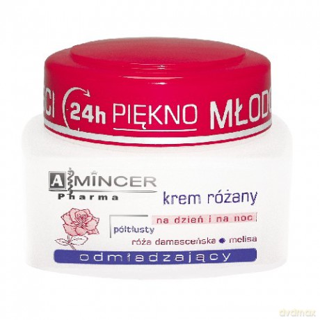 Mincer Pharma: Kremy Młodości - Półtłusty krem różany na dzień i na noc
