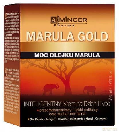 Mincer Pharma Marula Gold: Krem przeciwstarzeniowy na dzień i noc 50 ml