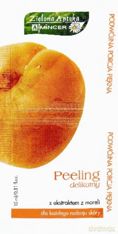 Mincer Pharma Owocowa: Delikatny peeling z ekstraktem z moreli (25 sztuk)