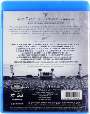 Deep Purple: From The Setting Sun... In Wacken 3D  [Blu-Ray 3D]