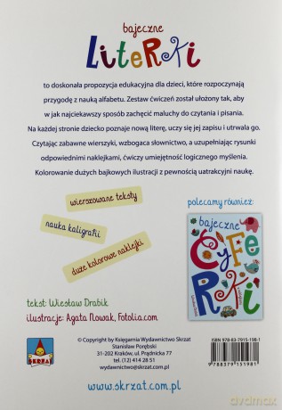 Bajeczne literki z naklejkami - Wiesław Drabik [KSIĄŻKA]