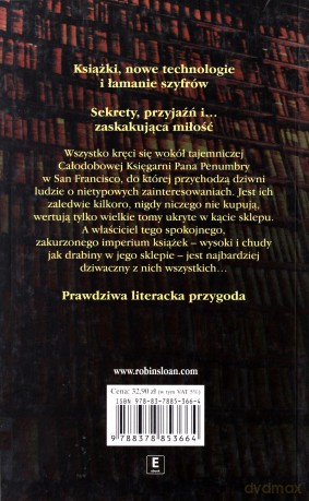 Całodobowa księgarnia pana Penumbry - Robin Sloan [KSIĄŻKA]